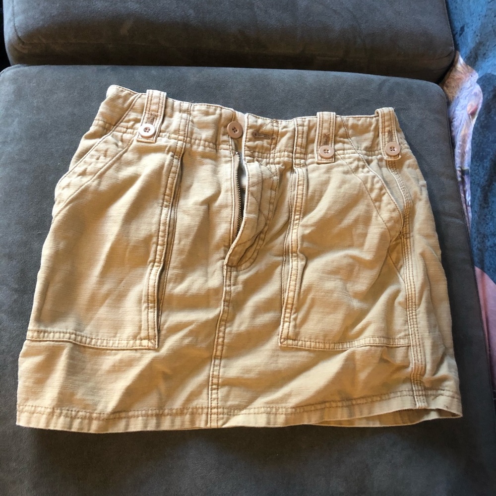 Free People Khaki Skirt, Size 0